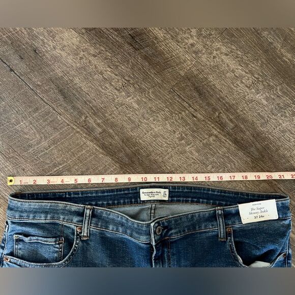 Abercrombie & Fitch High Rise Super Skinny Ankle Jean- Size 37/24 - Picture 6 of 7